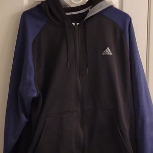 Adidas Dual Color Climawarm full zip Hoodie Size XL